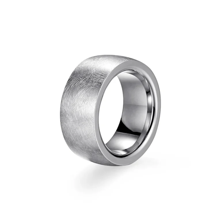 Brushed Stainless Steel Ring - Steel Finish