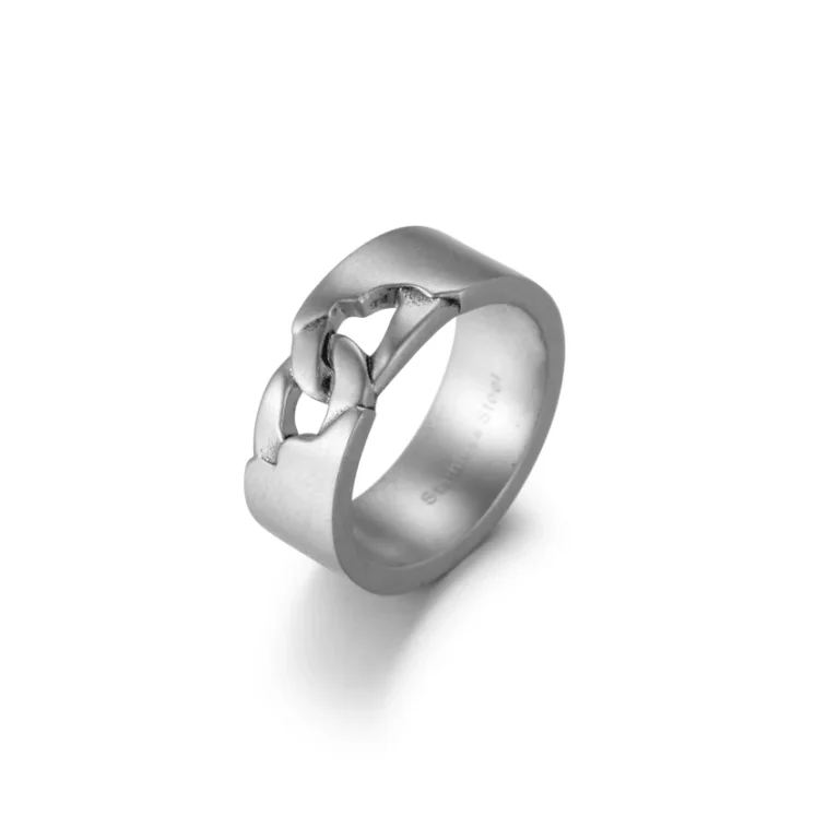 Matte Stainless Steel Ring - Steel Finish