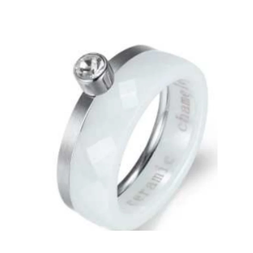 316L Stainless Steel Mix & Match Ring Set with Ceramic and CZ