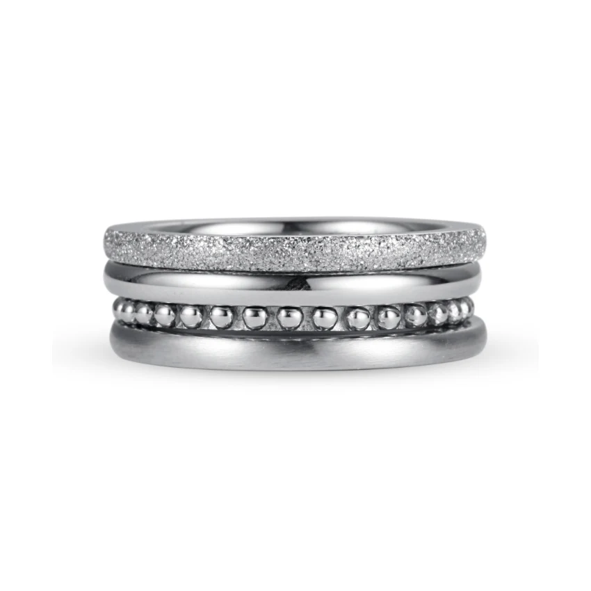 316L Stainless Steel Stacking Rings Set - Unisex Mix & Match